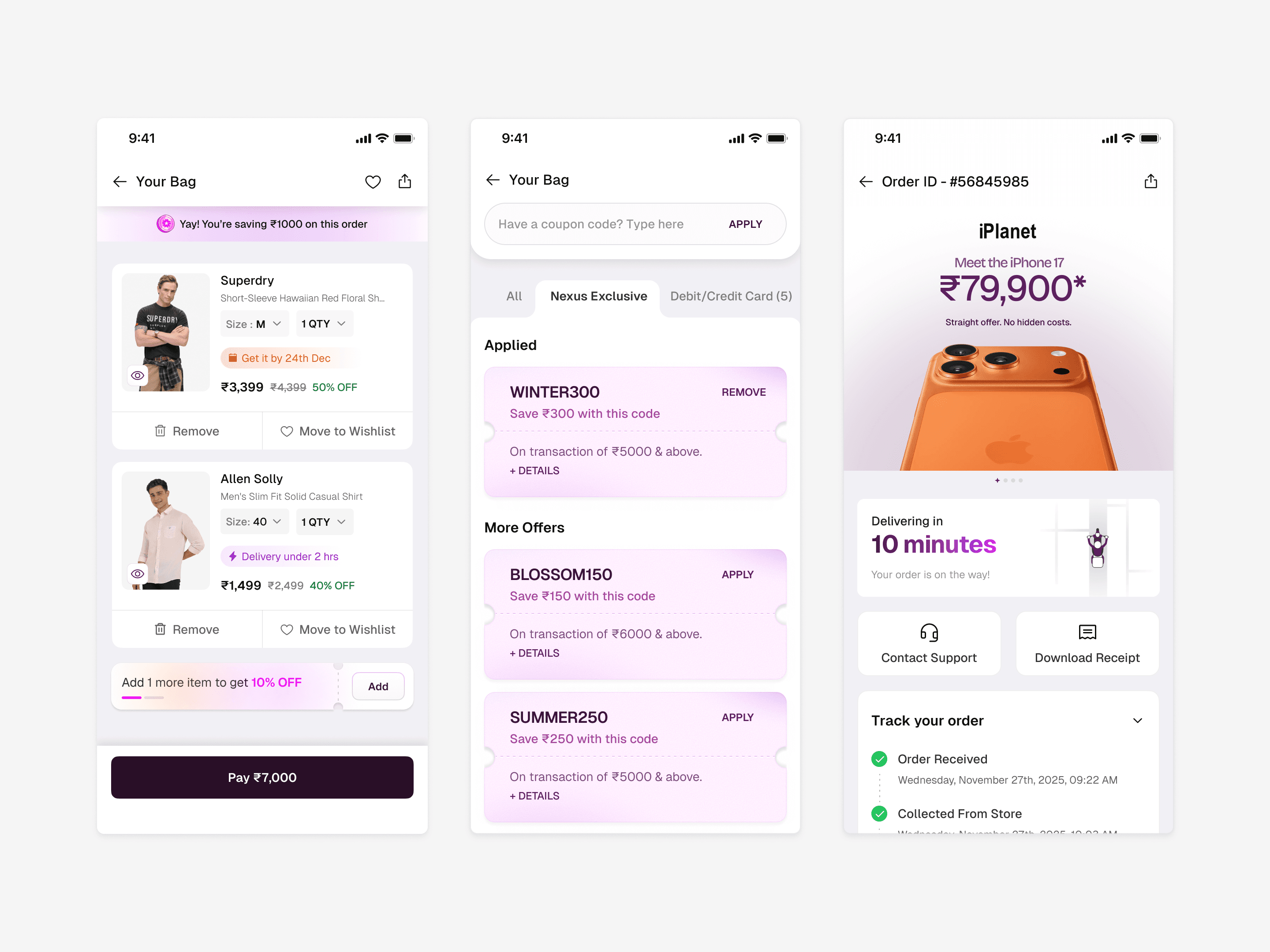 Bag, coupon, tracking: the physical-to-digital handoff in the cart and post-purchase