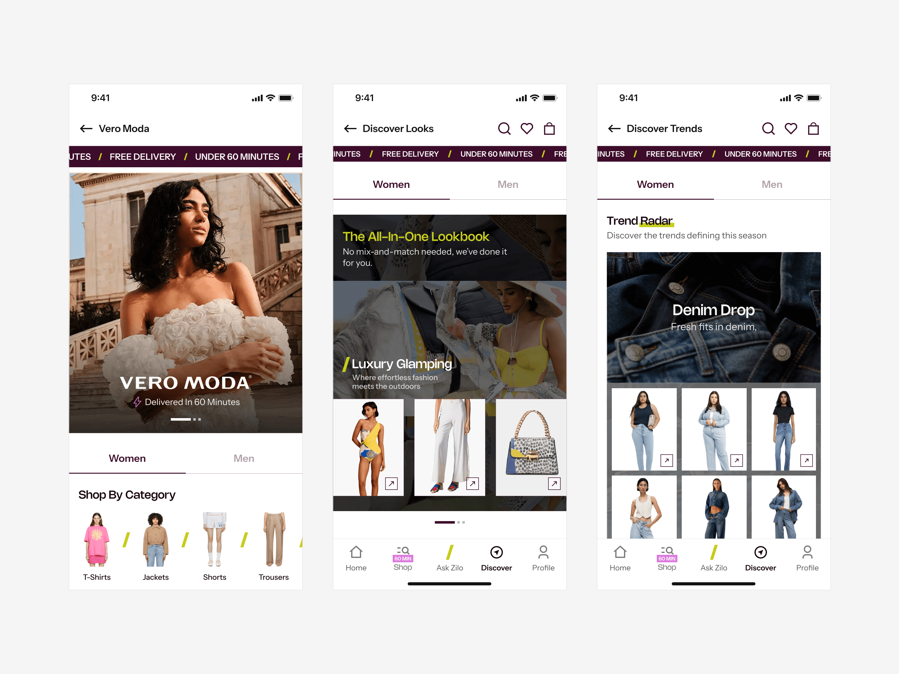 Discover Looks and Trend Radar: editorial structures for curated browsing